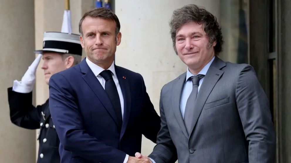 Macron se reuni� esta ma�ana con Milei para hablar de la situaci�n econ�mica del pa�s