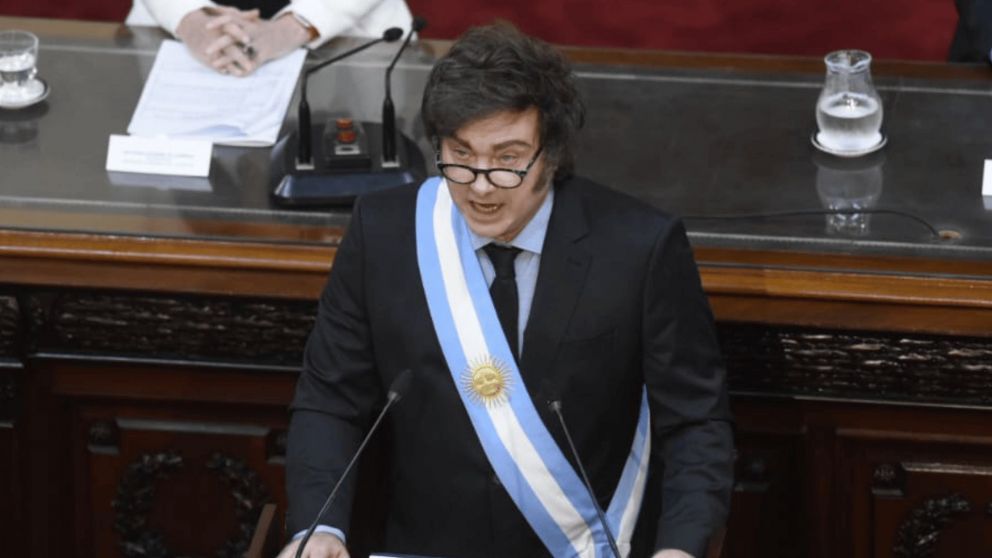 En la apertura de sesiones ordinarias 2025, el presidente Javier Milei anunció un nuevo acuerdo con el FMI y pidió apoyo al Congreso (Imagen: Hernán Nersesian).