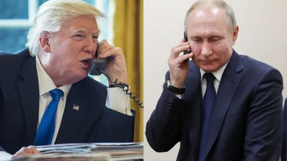 Trump anticip� que planeaba mantener este martes una conversaci�n telef�nica con Putin