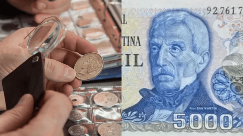 El sorprendente valor de un billete argentino de $5.000 en el mercado de coleccionistas