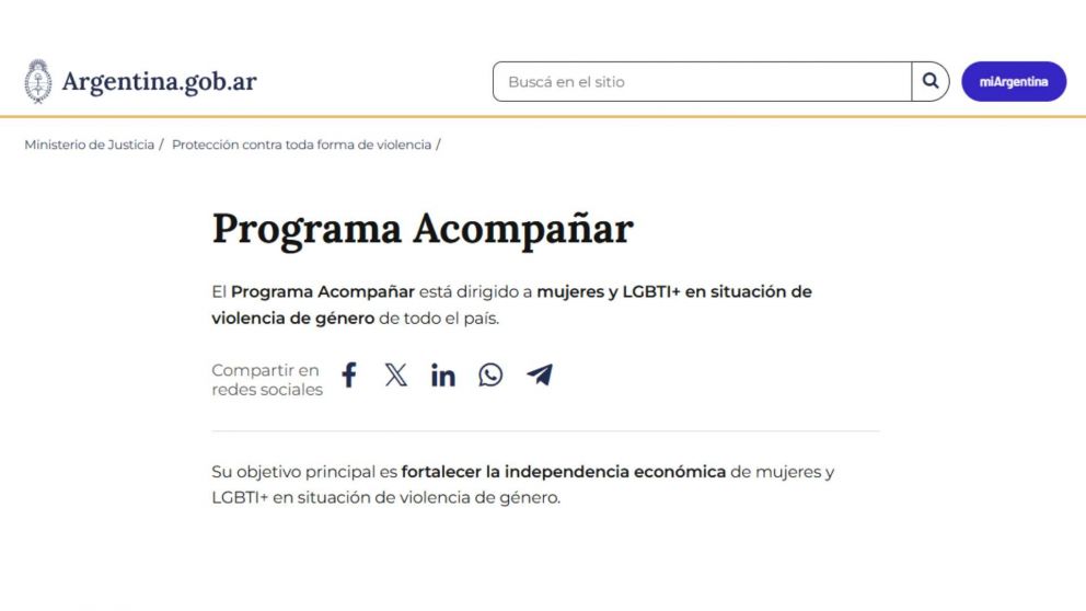 Conoc� qu� va a pasar con el Programa Acompa�ar en 2025