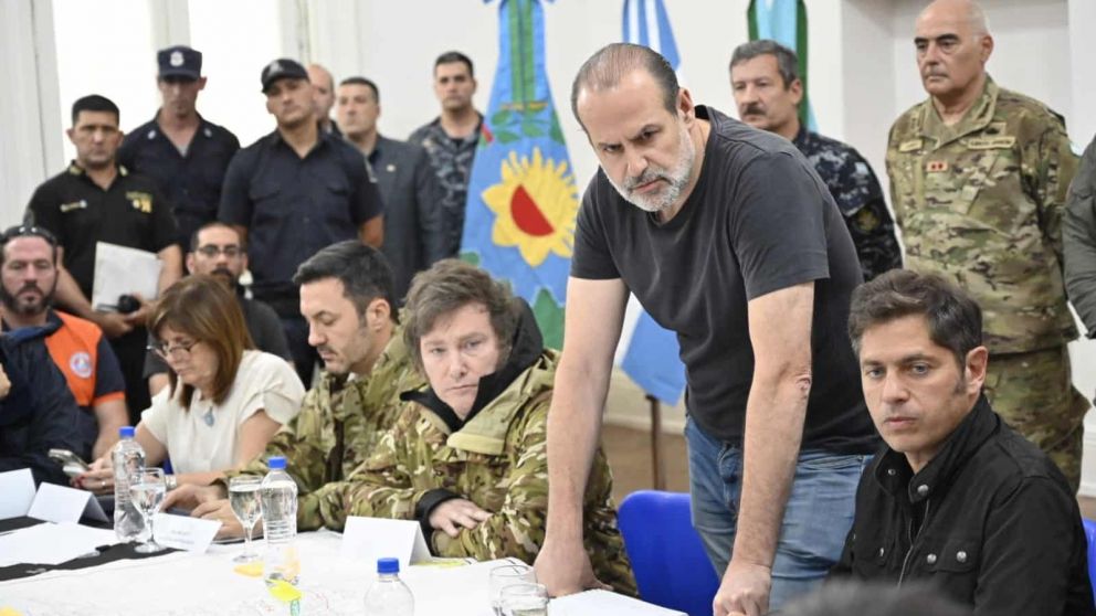 Javier Milei viajó a Bahia Blanca