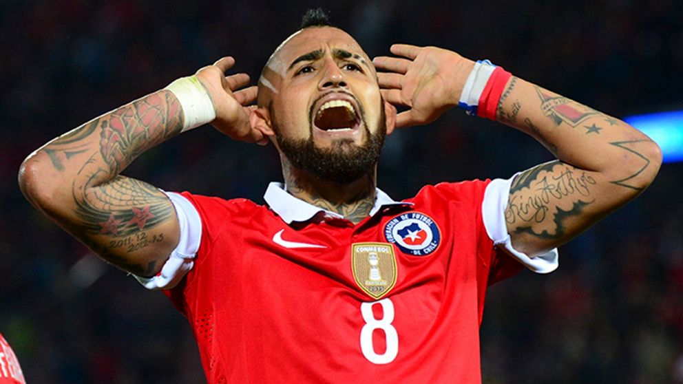 Arturo Vidal en la selección chilena.