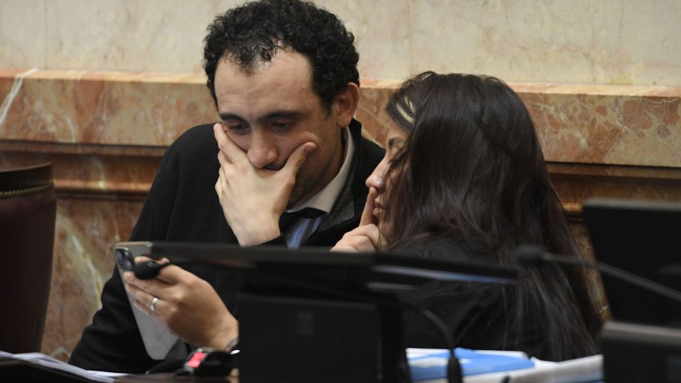 José María Carambia y Natalia Gadano. LUCIANO INGARAMO / Comunicacion Senado.