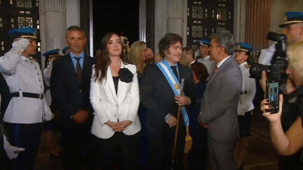 Javier Milei y Victoria Villarruel en el Congreso para la Apertura de Sesiones Ordinarias.