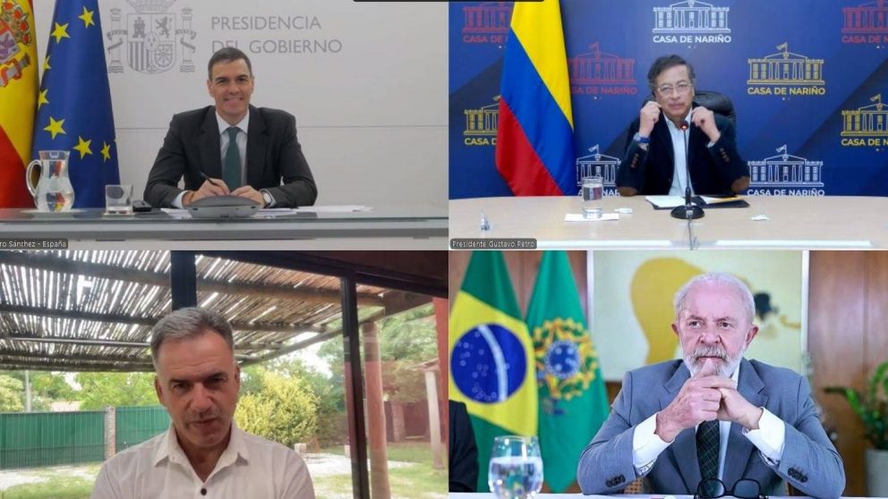 Sánchez, Petro, Orsi, Lula y Boric acordaron impulsar políticas contra la desinformación