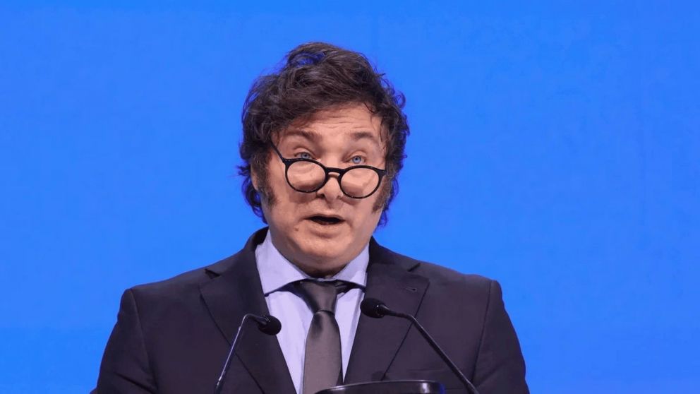 Javier Milei habla en el BID