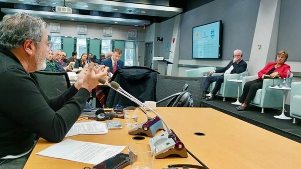 La central obrera expuso ante el FMI y tuvo una reunión privada con Georgieva