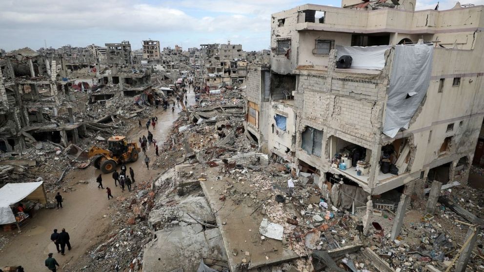 Gran parte de Gaza quedó reducida a escombros