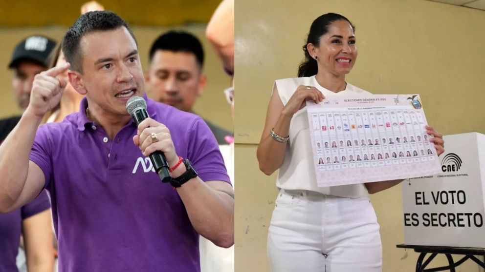 El oficialista Noboa y la correísta González polarizaron la elección