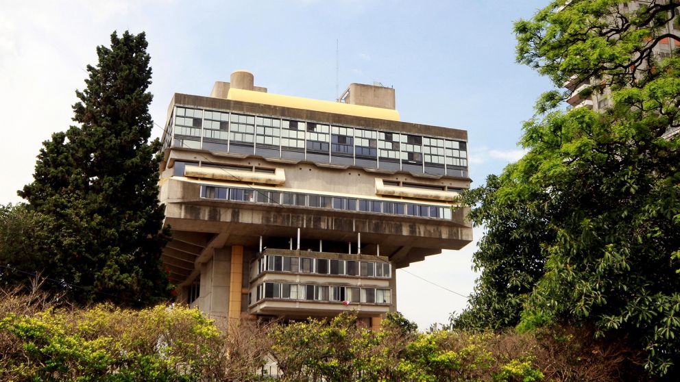 El edificio de la Biblioteca Nacional