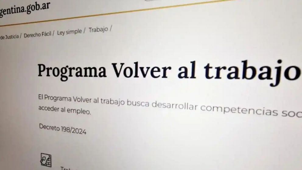 Cuánto cobro de Volver al Trabajo