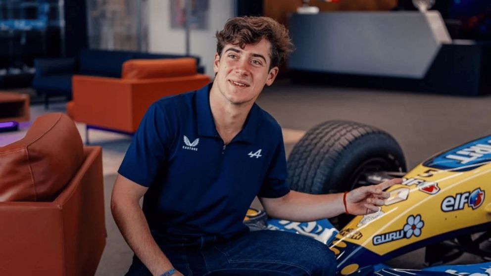 La felicidad de Franco Colapinto en Alpine