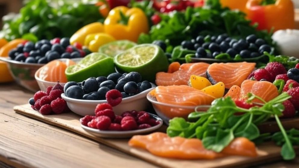 Frutas, verduras y proteínas magras (Grok)