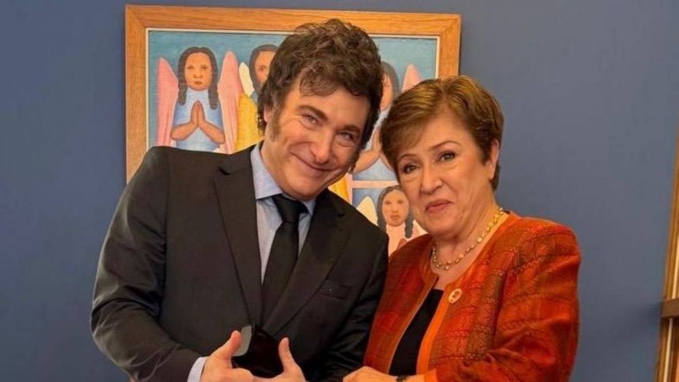 Javier Milei se reunió con la titular del FMI, Kristalina Georgieva