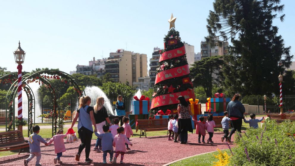El Parque de la Navidad es gratuito y queda en Libertador y Sarmiento