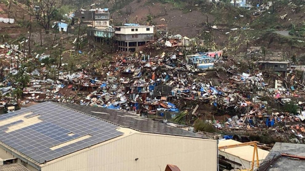 El devastador paso del ciclón