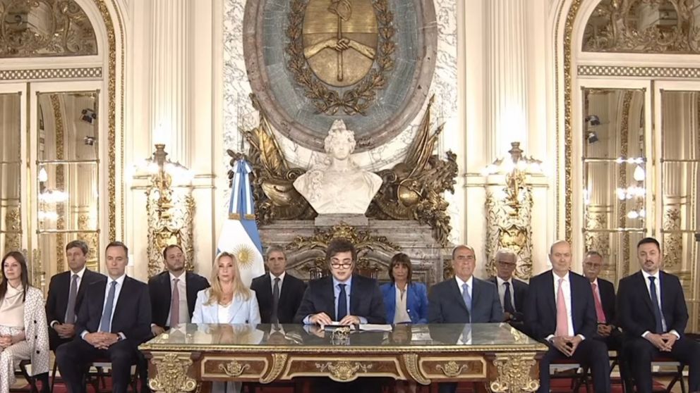 El discurso de Javier Milei por su primer año de gobierno