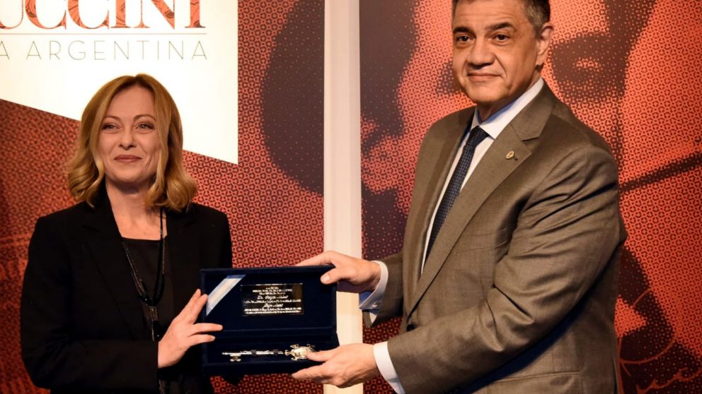 Jorge Macri le entregó las llaves de la Ciudad a Georgia Meloni, Presidenta del Consejo de Ministros de Italia