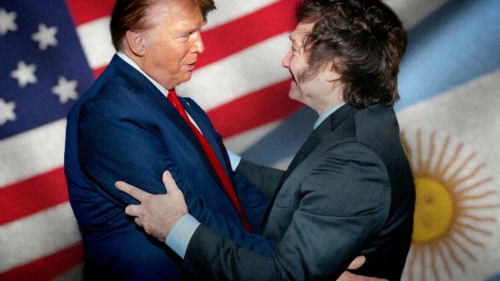 La imagen que comparti� Javier Milei para saludar a Donald Trump.