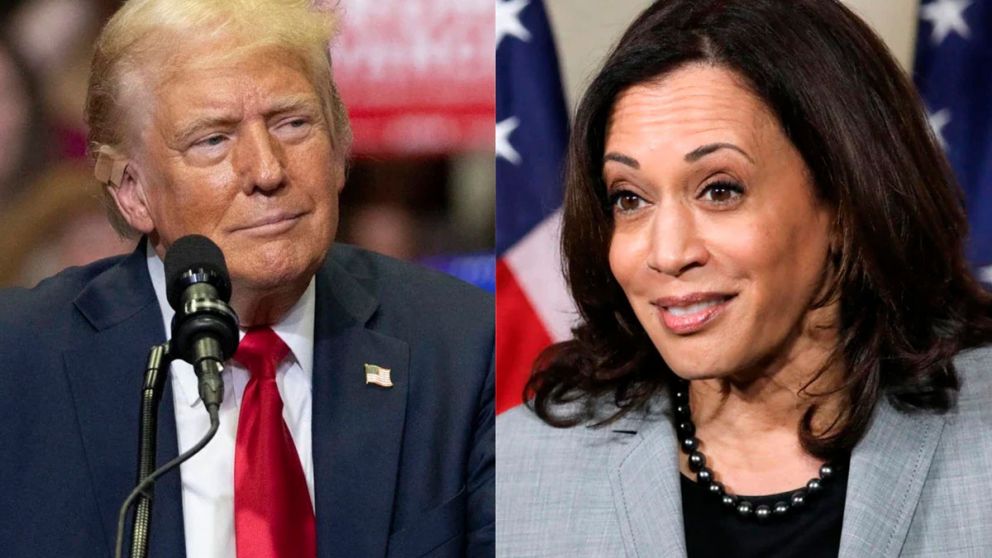 Donald Trump y Kamala Harris debaten en televisión para llegar a la Casa Blanca.