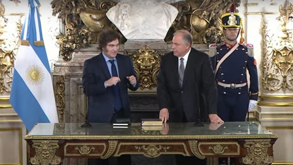 Jura en la Casa Rosada el nuevo canciller Gerardo Werthein.