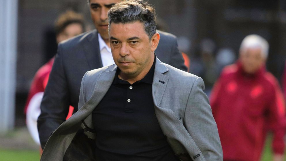 NOTICIAS ARGENTINAS
BAIRES, OCTUBRE 6: El DT de
River Plate, Marcelo Gallardo
durante el partido ante
Platense por la 17° fecha del
campeonato local.FOTO NA:
DAMIAN DOPACIO