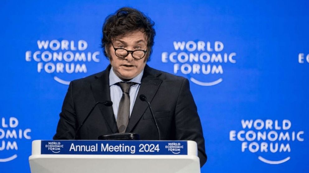 Javier Milei en el World Economic Forum