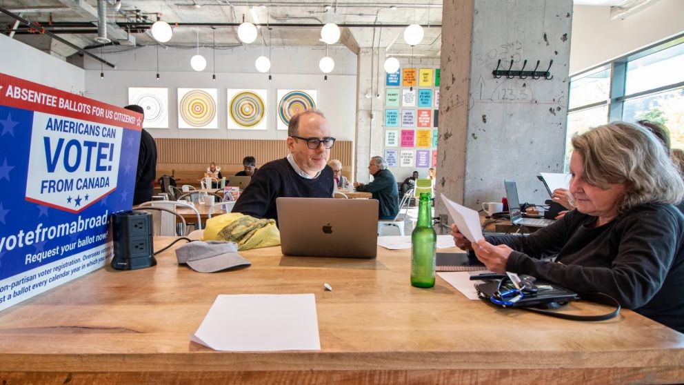 La participación de los estadounidenses residentes en Canadá fue de solo un 8% en las últimas elecciones presidenciales