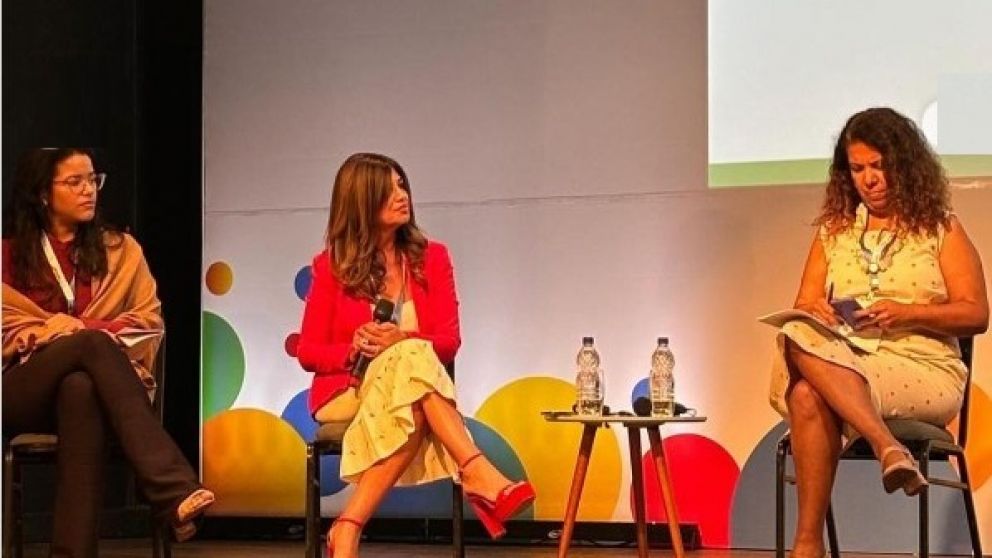 La directora de WEF Argentina en la Cumbre del W20