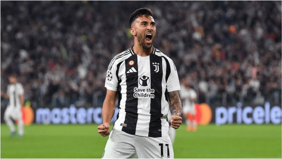 Nicolás González en la Juventus