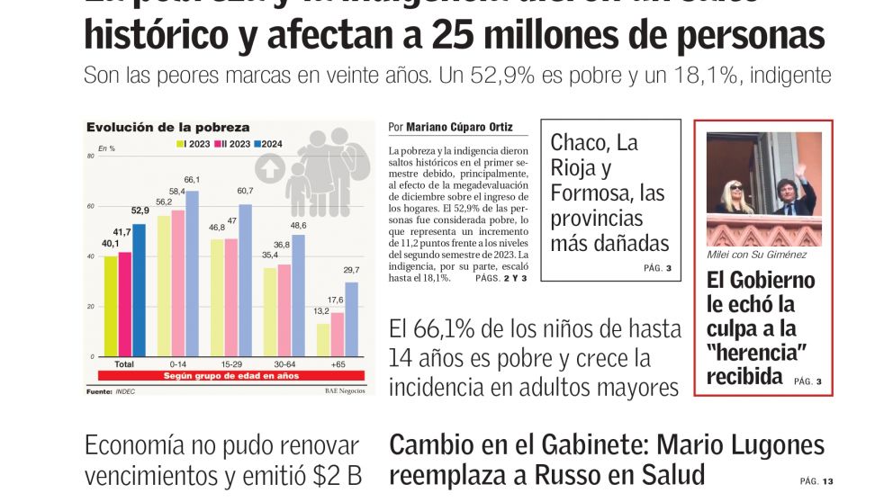La tapa de BAE Negocios