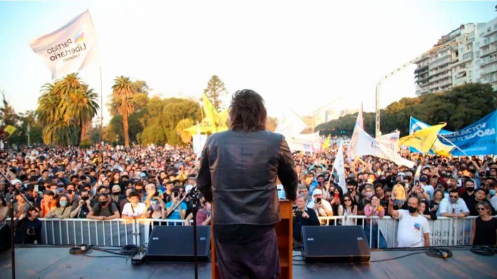 Javier Milei encabezará un acto en Parque Lezama