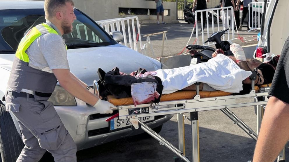 Uno de los afectados por las explosiones en el Líbano