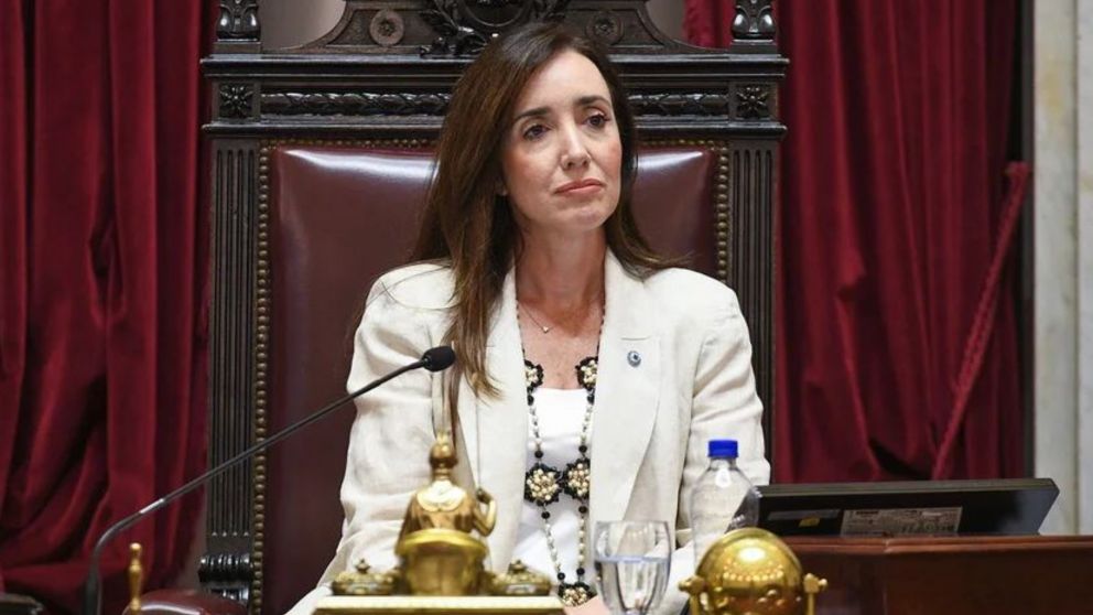 La titular del Senado, Victoria Villarruel