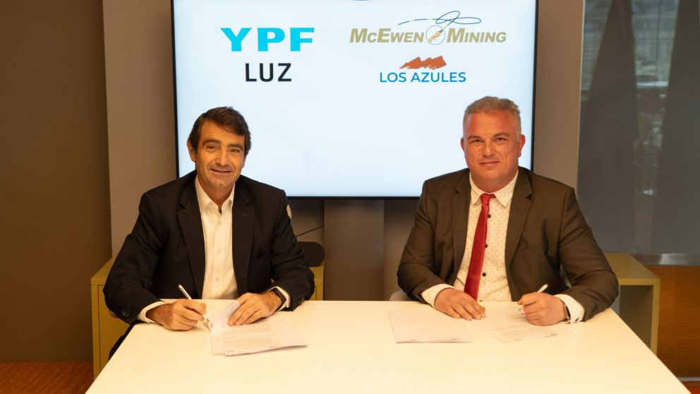 YPF Luz y minera firman acuerdo para asegurar energía limpia