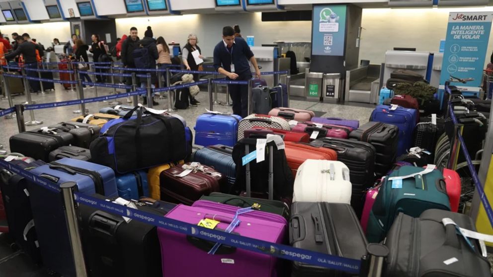 El lunes el plan de lucha sindical se activó en el Aeroparque Jorge Newbery