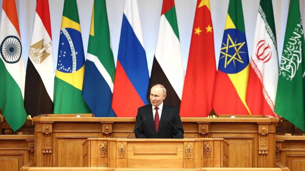 Vladimir Putin es el actual presidente pro témpore del BRICS