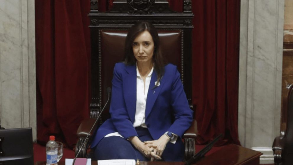 Victoria Villarruel, presidenta de la C�mara de Senadores