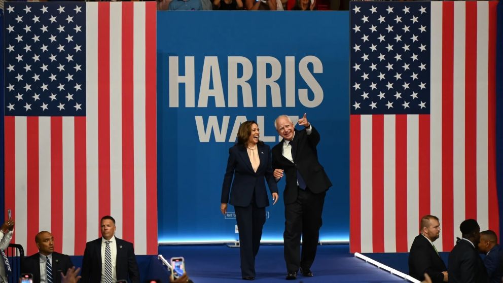 Harris y Walz despiertan entusiasmo en gran parte del electorado