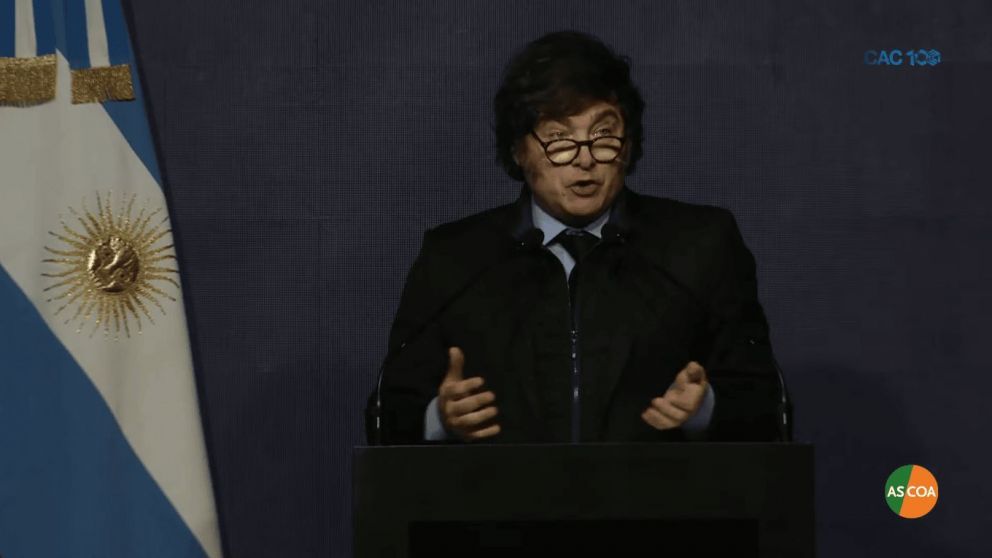 Javier Milei en el Council de las Am�ricas.