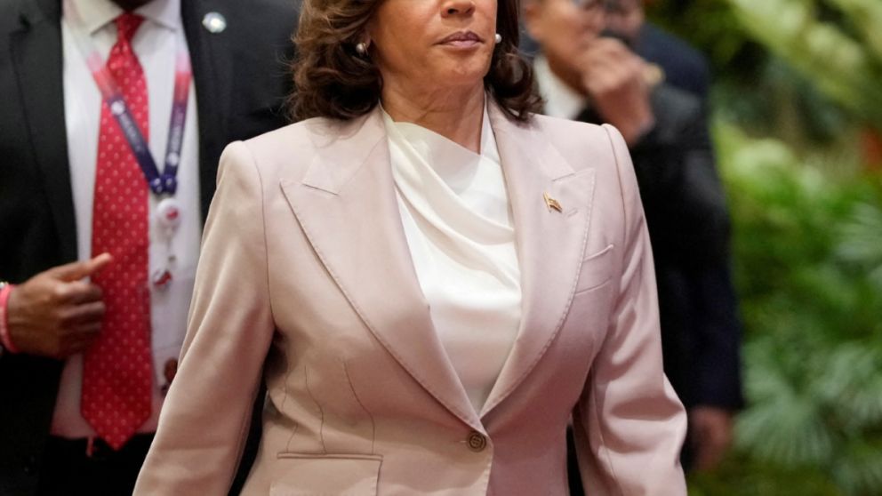 La vicepresidenta y aspirante del Partido Demócrata