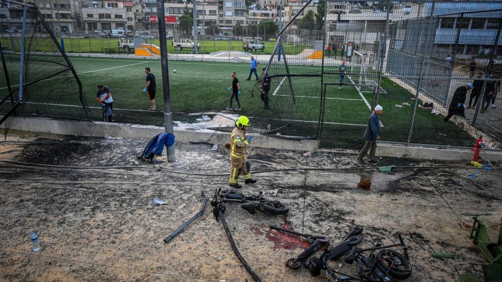 El ataque a un campo de fútbol mató a 12 menores