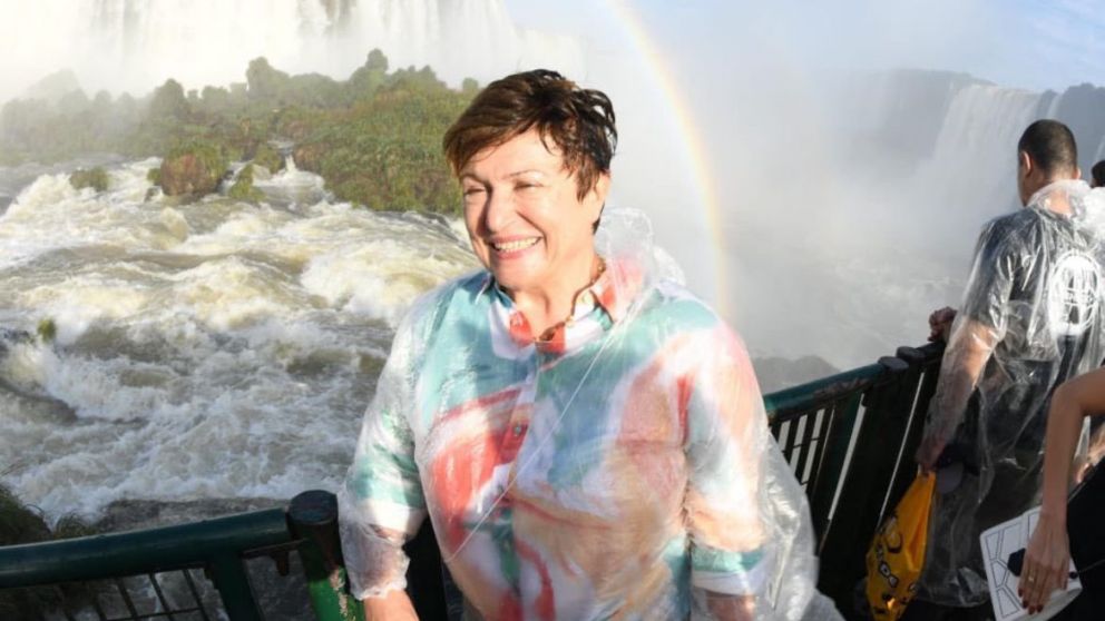 Kristalina Georgieva elogió las Cataratas del Iguazú