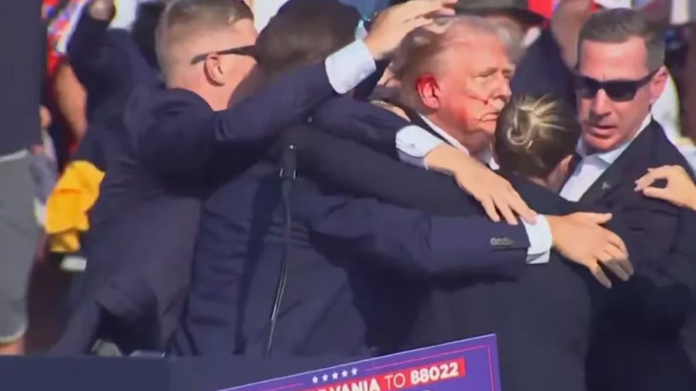 Donald Trump fue herido en medio de un acto de campaña
