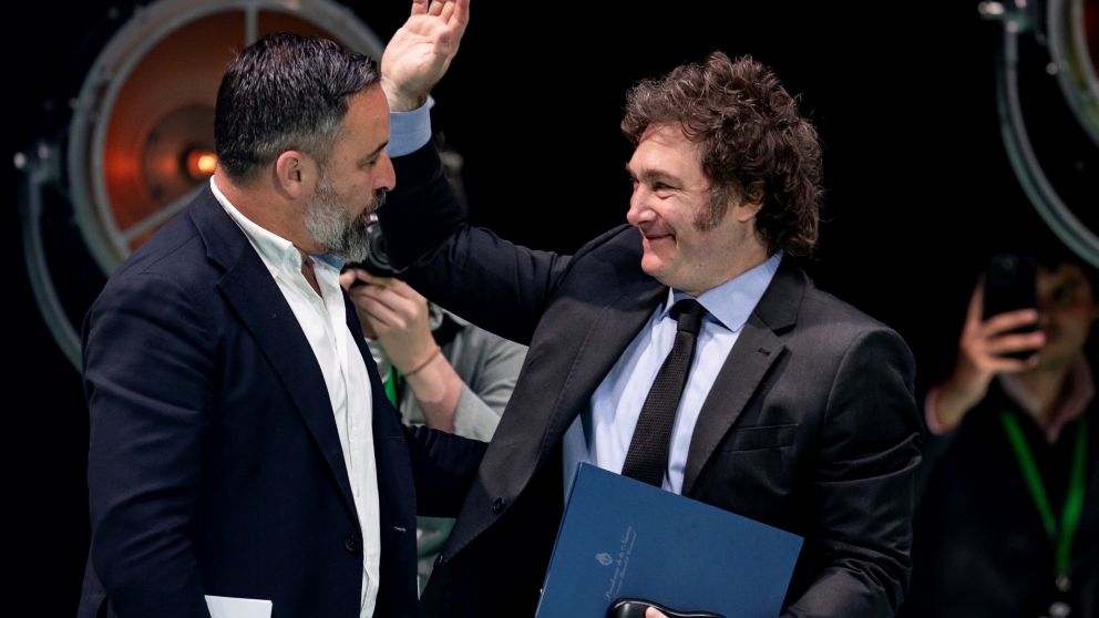 Milei junto al diputado español Abascal