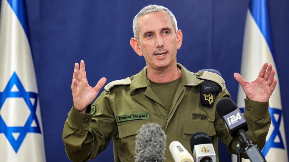 Daniel Hagari, vocero de las Fuerzas de Defensa de Israel (FDI).