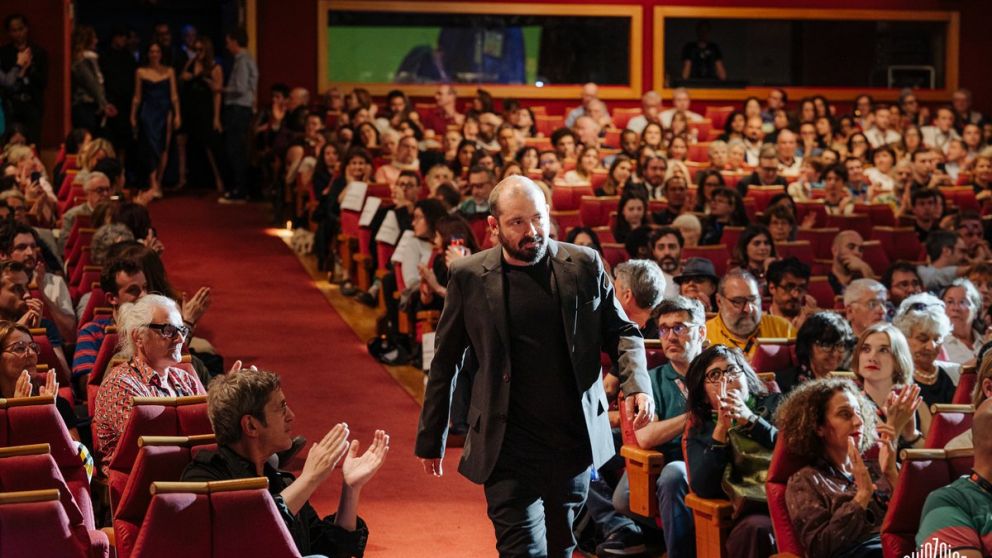 Hernán Roselli durante la presentación de su filme en la Quinzaine de Cannes