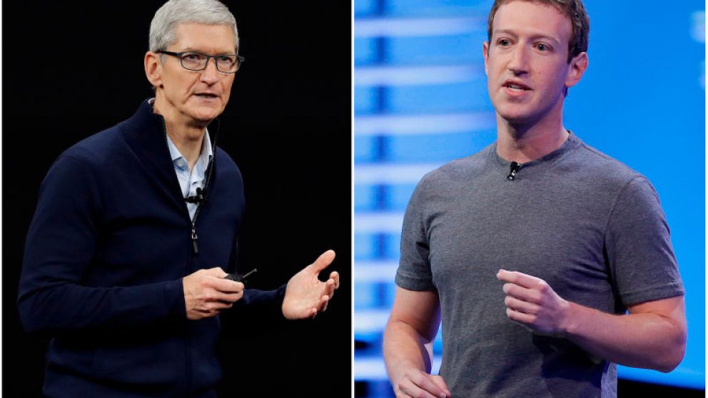 Cook y Zuckerberg, dos de los CEOs a los que verá Milei
