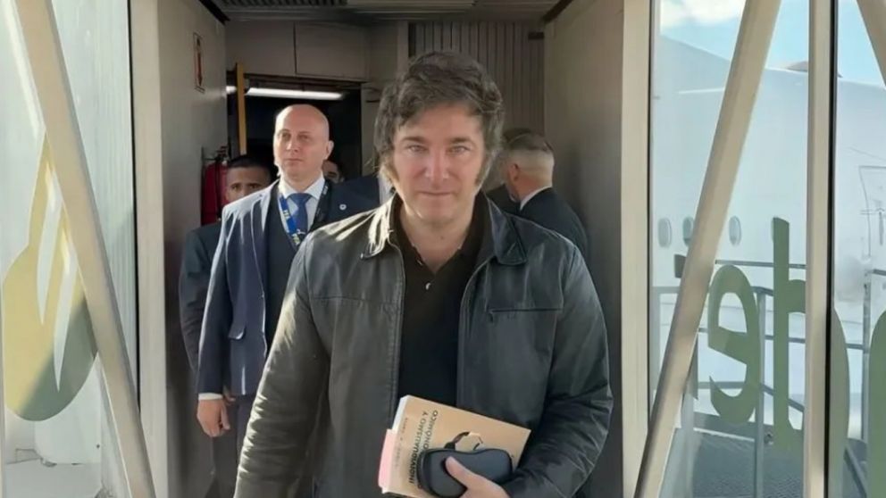 Milei lleg� a Espa�a para apoyar al partido Vox, en medio de cruces con el Gobierno de S�nchez